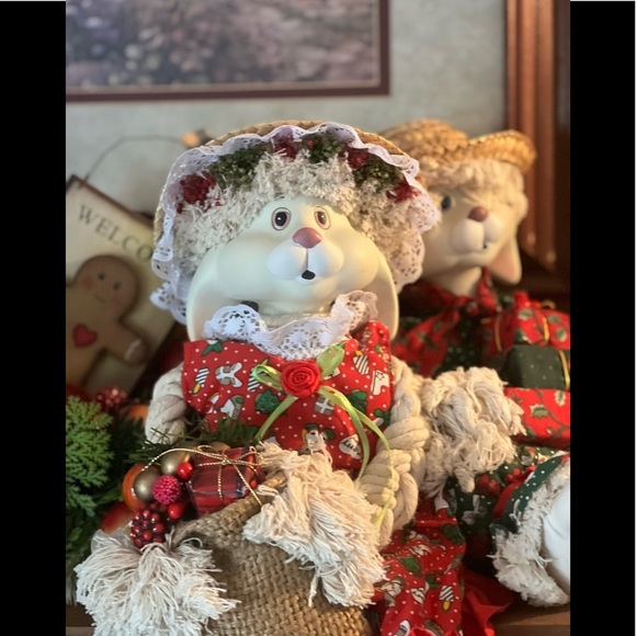 Rare Vintage Porcelain Christmas Sitting  Collectibles - Picture 2 of 7